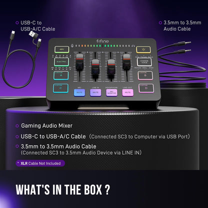 FIFINE Gaming Audio Mixer