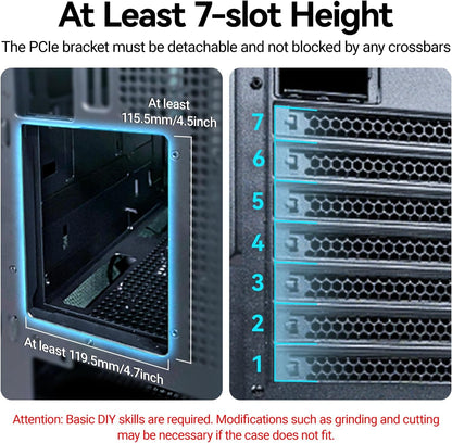 Vertical GPU Mount, PCIe 5.0/4.0