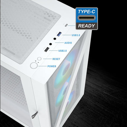 Vetroo M05 Micro ATX (Black / White)