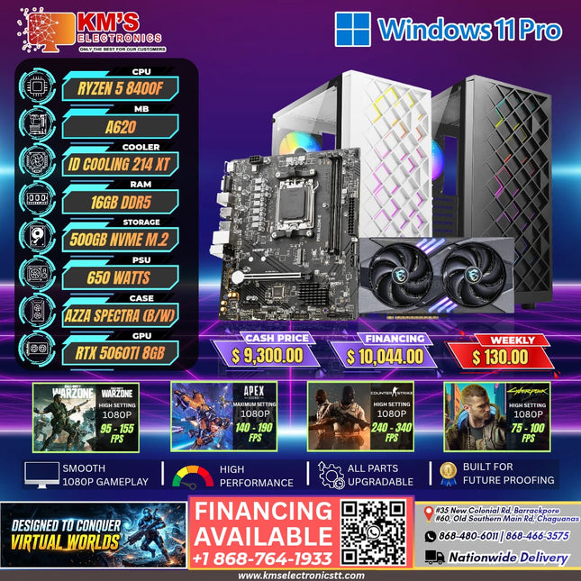 Ryzen 5 8400F | RTX 5060 Ti 8GB
