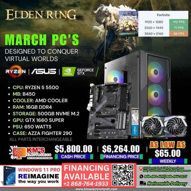 Ryzen 5 5500  | GTX 1660 Super