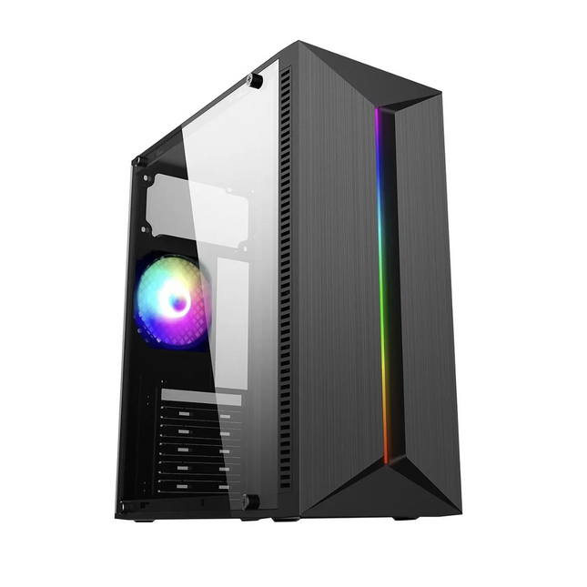 LINKWORLD ATX-VC18A02 PANEL LATERAL ACRLICO 1x12cm RAINBOW FAN 1X STRIP