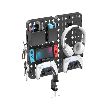 7 in 1 Clamp-on Desk Pegboard