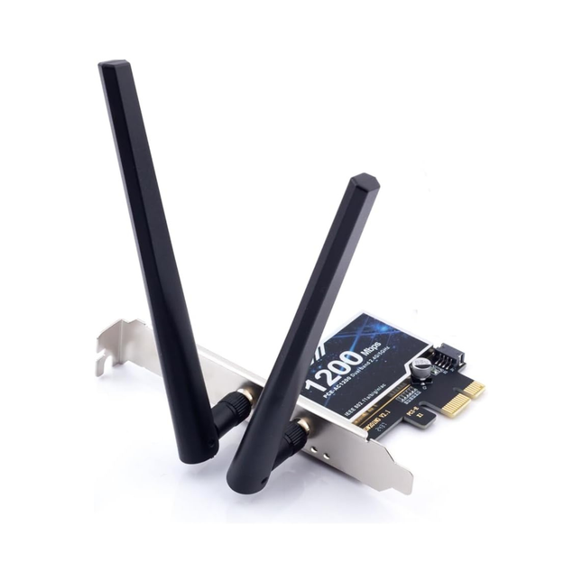 PCie -AC1200 PCI Express WiFi Card, Dual Band 2.4GHz/5GHz